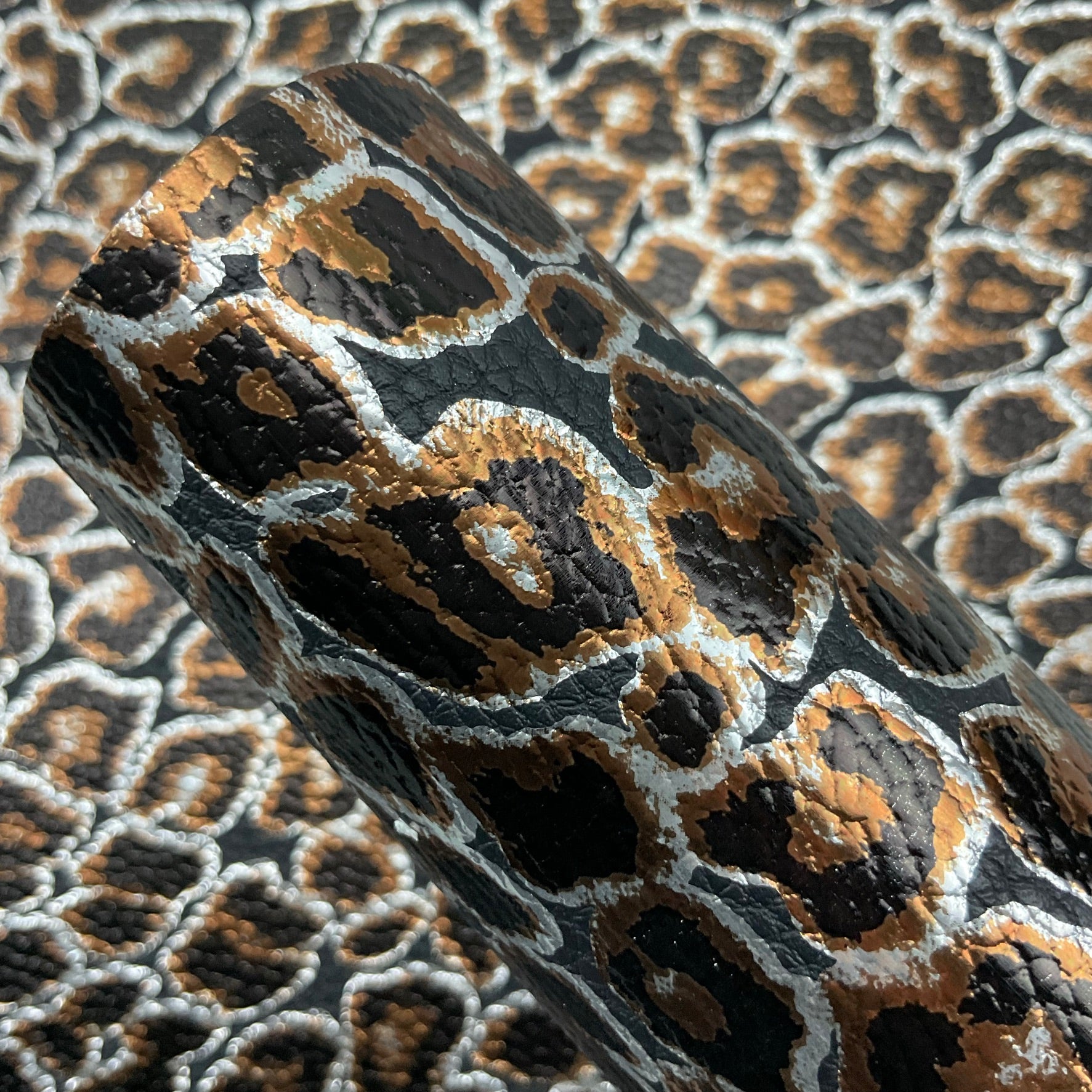 Leopard Pebbled Faux Leather