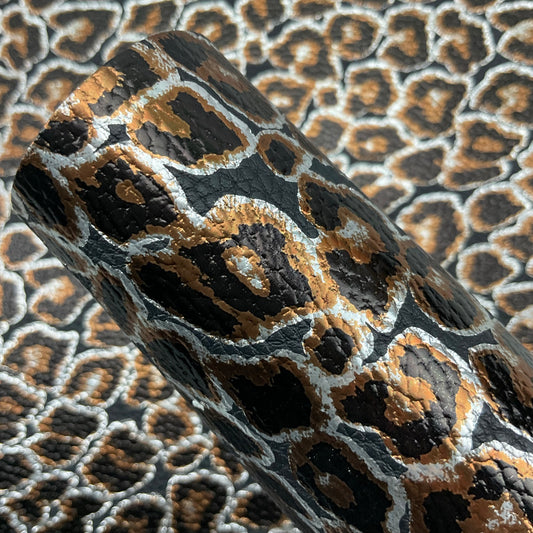 Leopard Pebbled Faux Leather