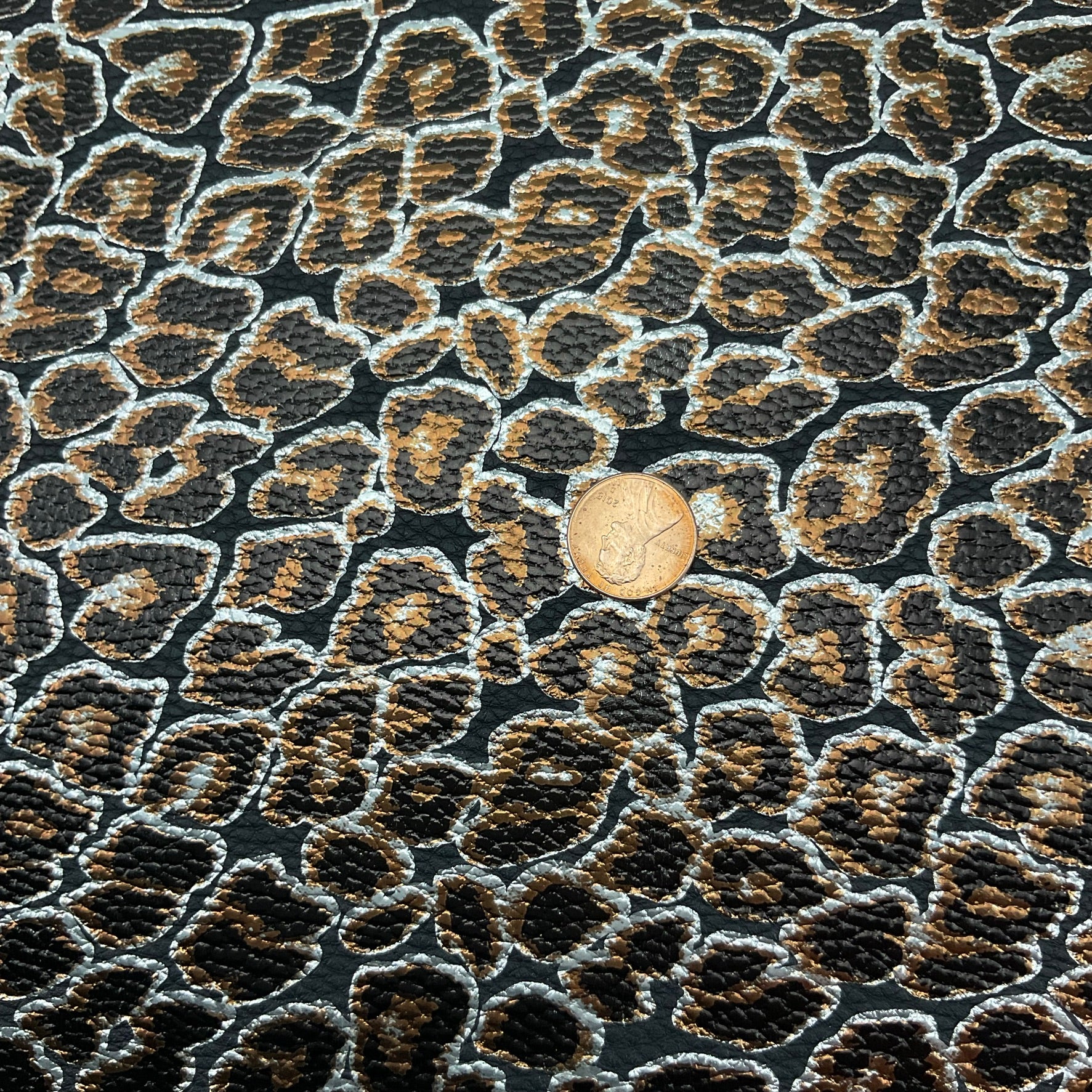 Leopard Pebbled Faux Leather