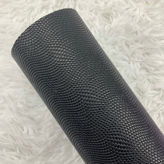 Black Bumps Textured Faux Leather