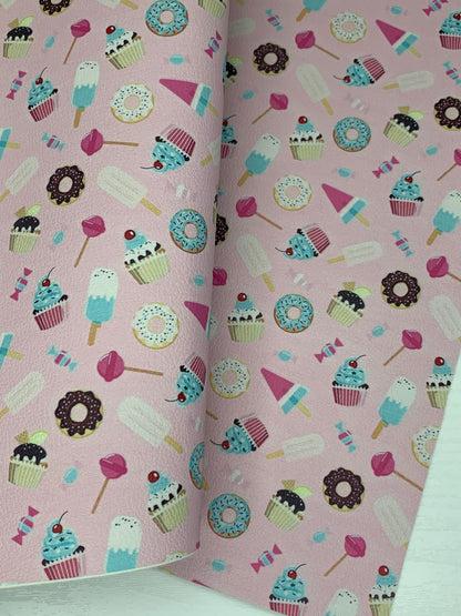Desserts Pebble Vegan Leather Sheet