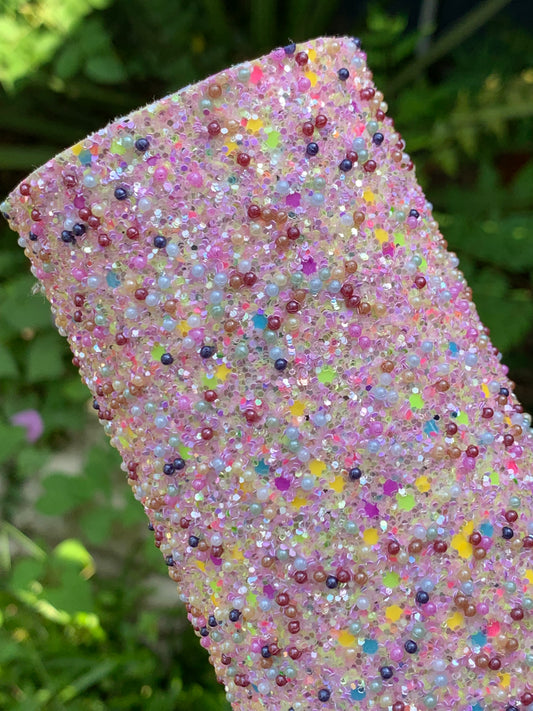 Mixed Pearls Chunky Glitter Canvas PREMIUM
