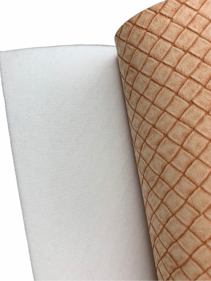 Waffle Embossed PREMIUM Vegan Leather Sheet