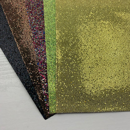 Honeycomb Laced Fine Glitter Canvas Faux Leather Fabric Sheets