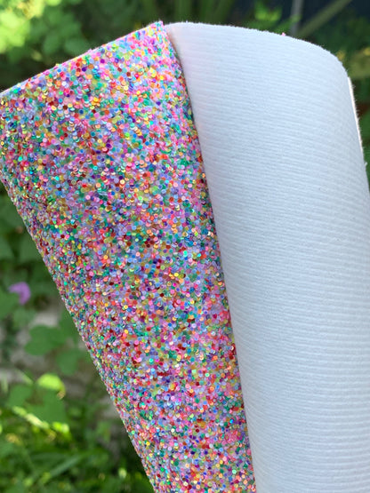 Multicolor Chunky Glitter Canvas PREMIUM