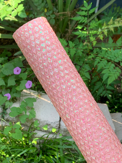 Light Pink Laced Chunky Glitter Canvas PREMIUM