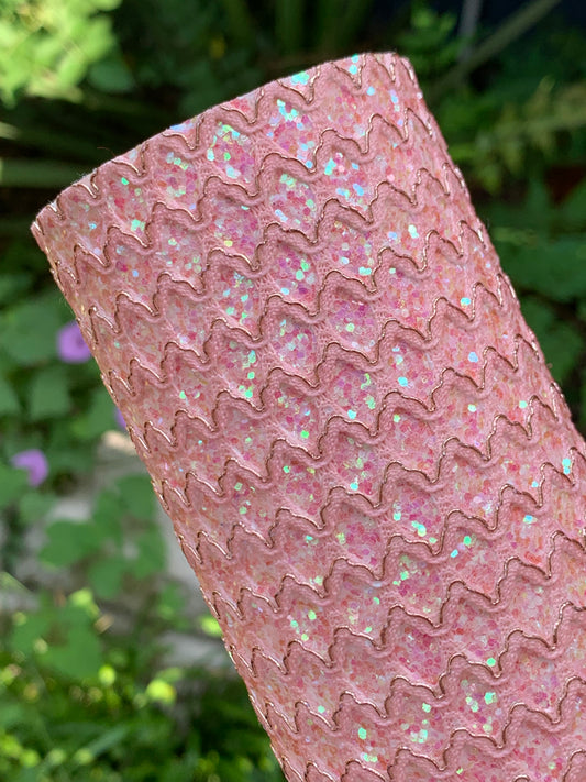 Light Pink Laced Chunky Glitter Canvas PREMIUM