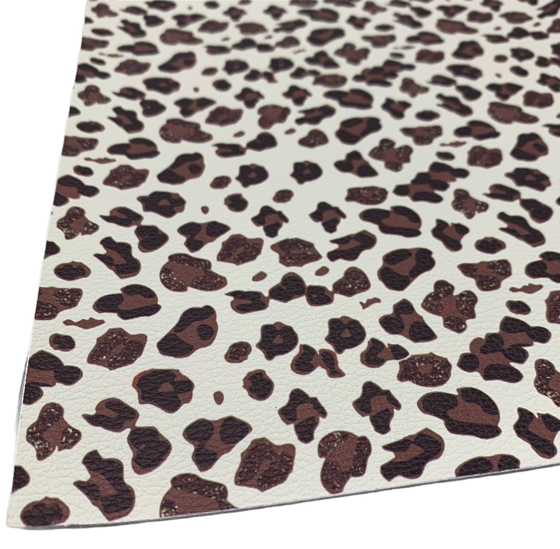 Brown Leopard Pebble Faux Leather